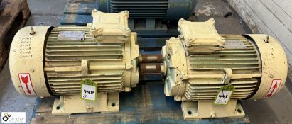2 Leroy Somer FLS180MRL Electric Motors, 18.5kw (LOCATION: Carlisle – collection Tuesday 19 March