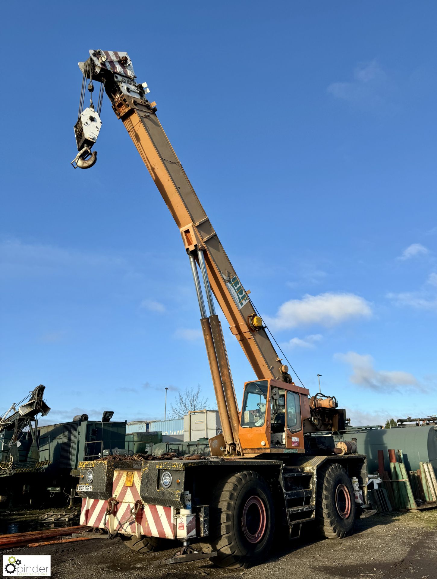 Coles Husky 45/50 TSC rough terrain mobile Crane, overall travelling height 12ft11in, registration