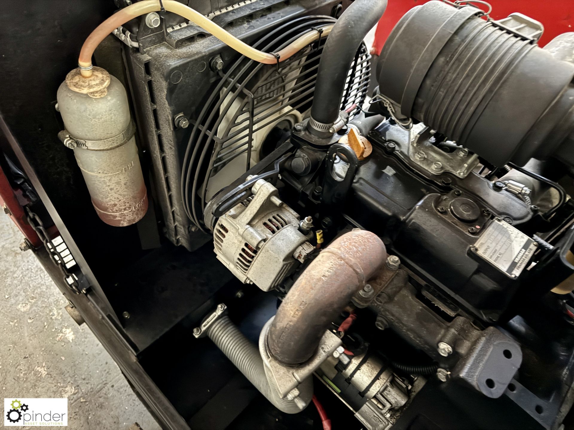 Pramac single axle diesel Generator Set with Meccalte 10kva alternator, Yanmar 16kw diesel engine, 4 - Image 7 of 12