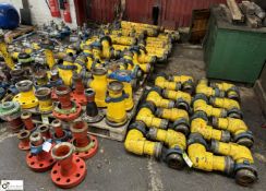 Large quantity 4in Line Pipe, including bends, valves, T junctions, flanges, etc, with 4in