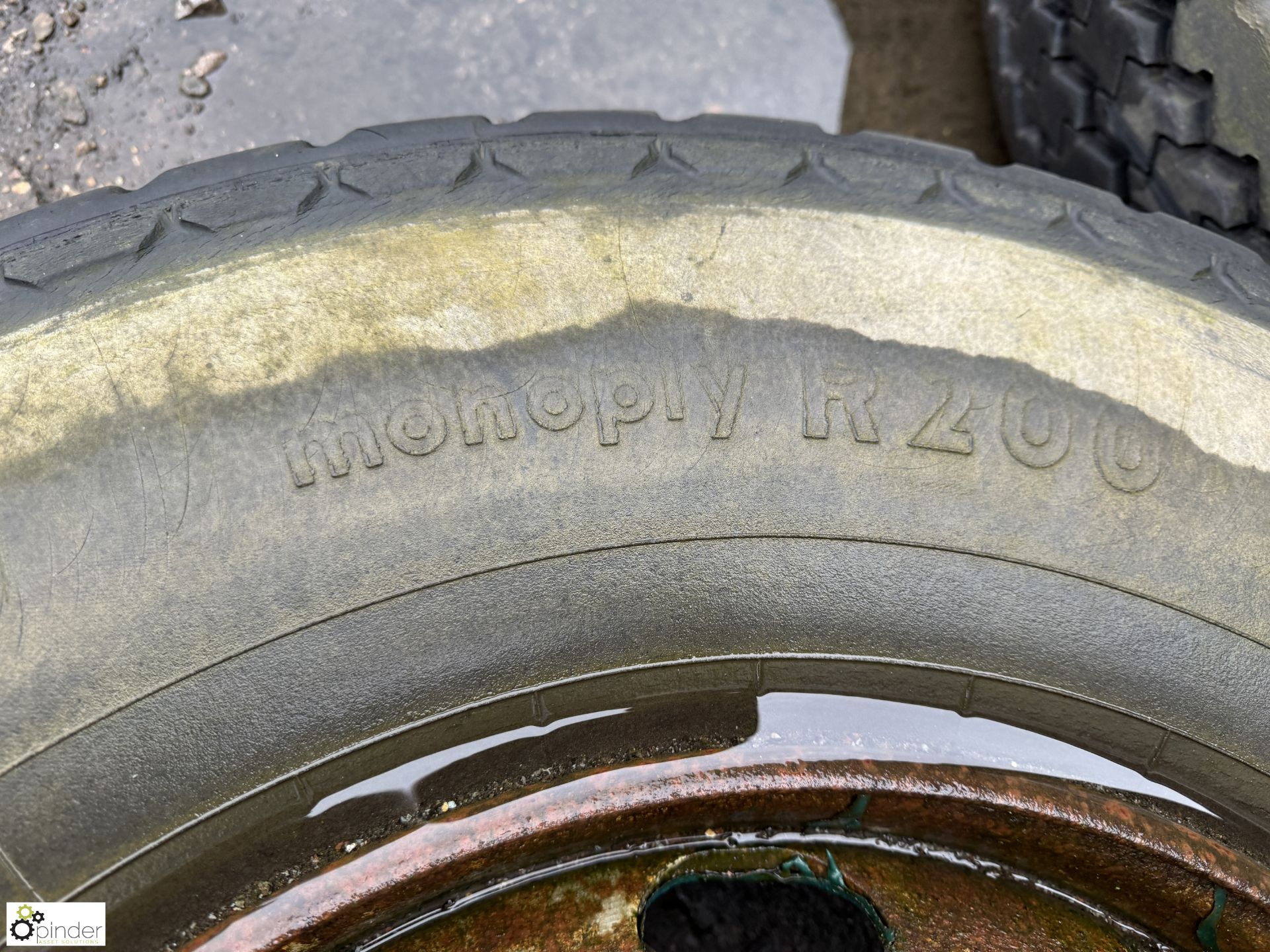 Uniroyal 11/22.5 Wheel Rim with tyre, used (LOCATION: Nottingham – collection Monday 18 March and - Image 5 of 6