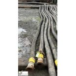 4 IVG Flexible Hoses, FH10-10bar, 4in, 9m long, with Anson FIG 206 union (knock up) (LOCATION: