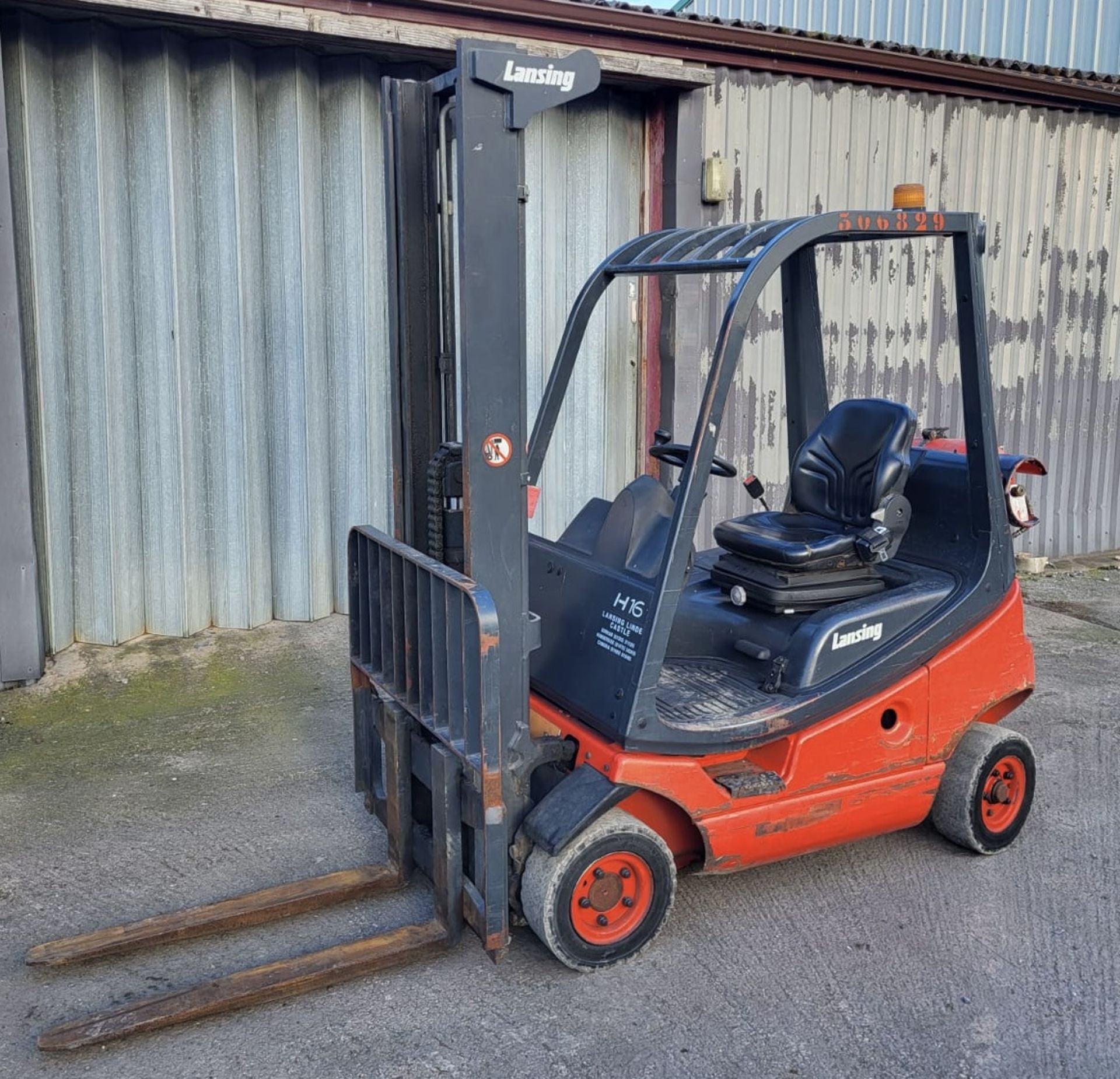 Lansing Linde H16T-03 LPG Forklift Truck, 1600kg capacity, 6,551 hours, Duplex Mast, Lift height