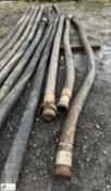 4 IVG Flexible Hoses, FH10-10bar, 4in, 3.5m to 5m, with Anon FIG206 union (knock up) (LOCATION: