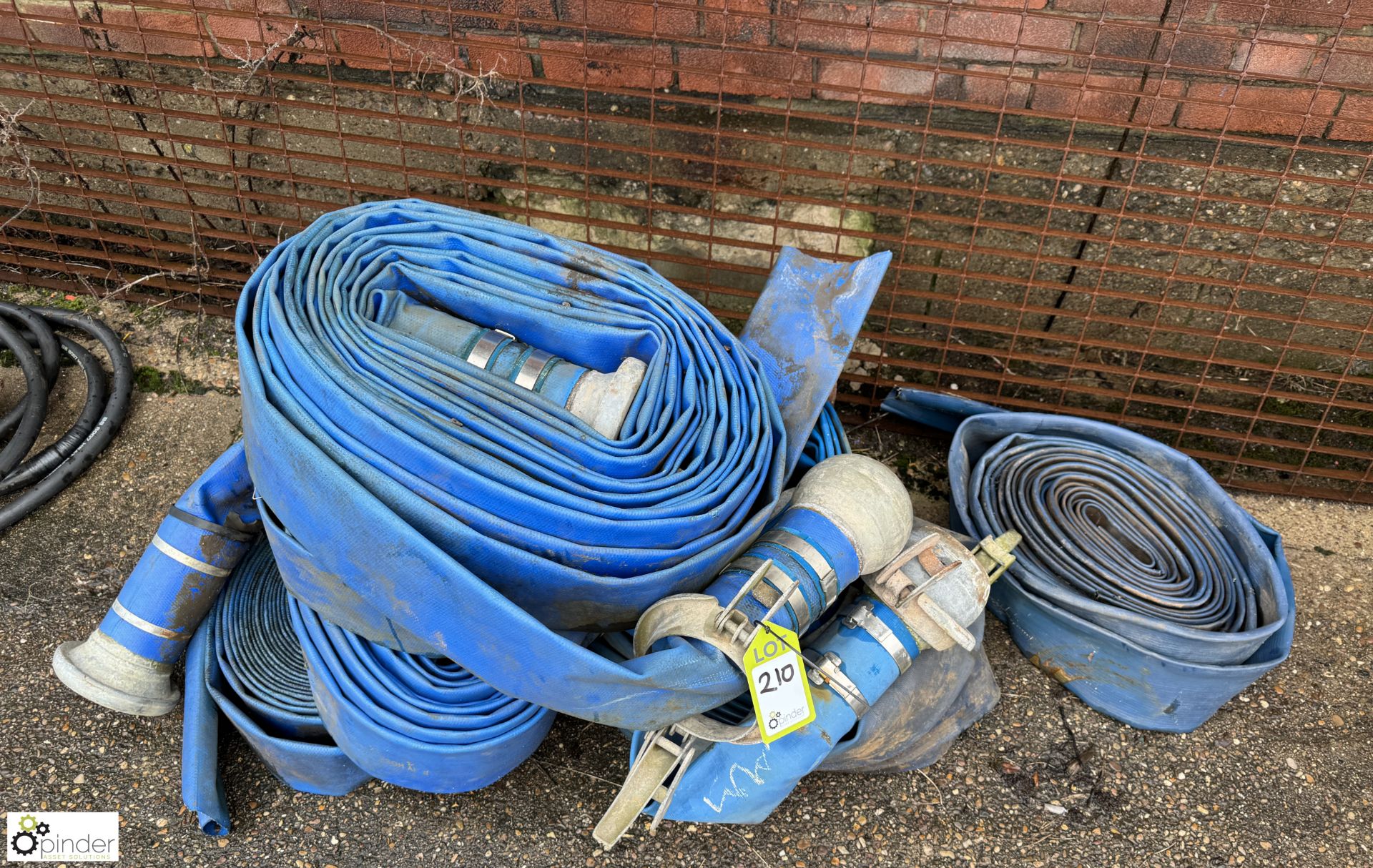 5 various lengths 4in Hose and 6 Bauer Connectors (LOCATION: Nottingham – collection Monday 18 March - Bild 2 aus 5