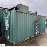 Containerised diesel Generator Set, 100kva, comprising PowerCo Systems KS100PE alternator, 100kva,