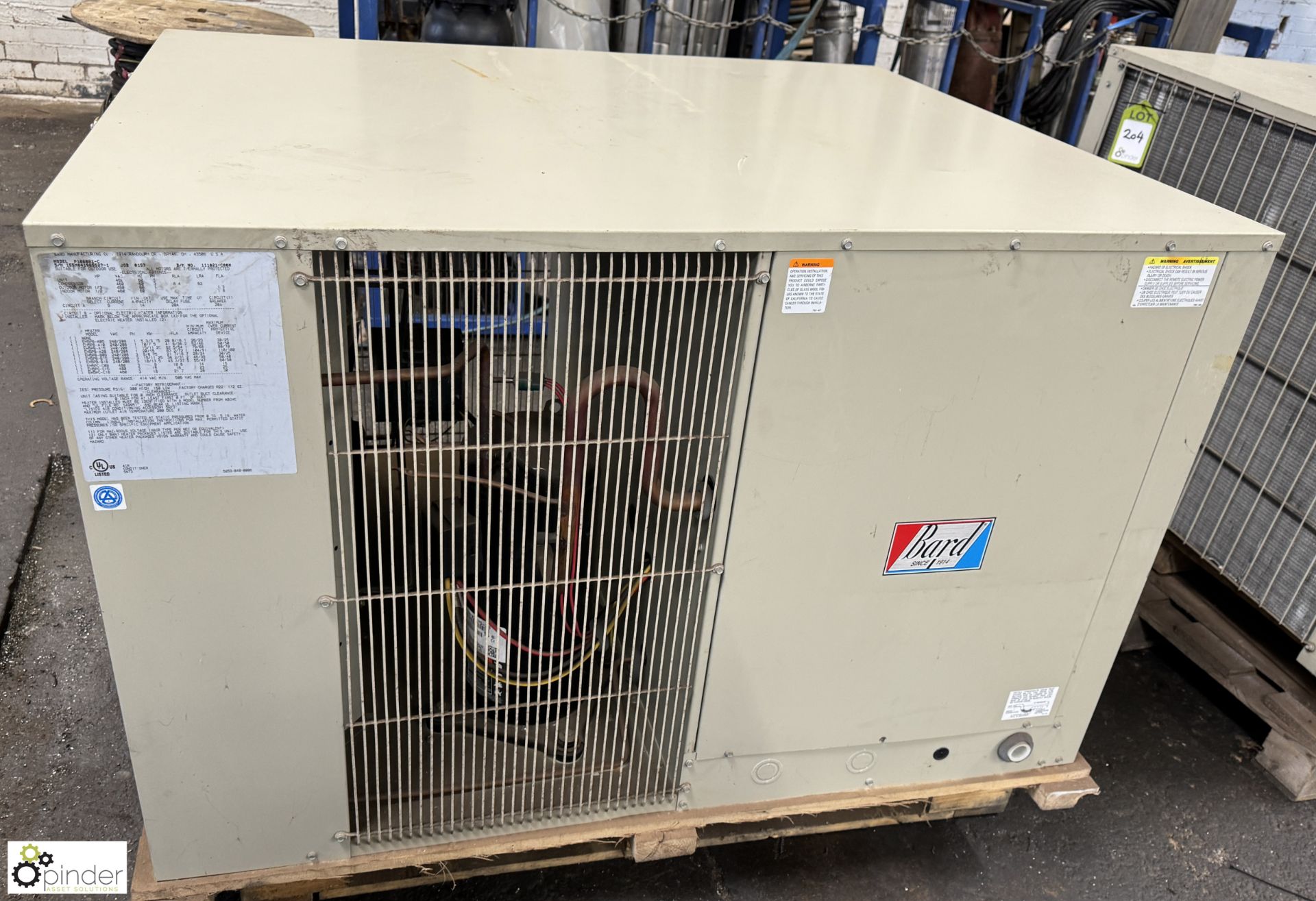 Bard P1060 A1-C Industrial Air Conditioning Unit (LOCATION: Nottingham – collection Monday 18 - Bild 3 aus 5