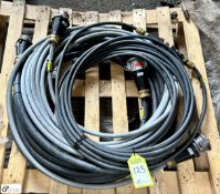 Quantity 415volt Cable, with plugs and fittings (LOCATION: Nottingham – collection Monday 18 March