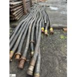 2 IVG Flexible Hoses, FH10-10bar, 4in, 17m long, with Anson FIG 206 union (knock up) (LOCATION: