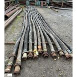 4 IVG Flexible Hoses, FH10-10bar, 4in, 12m long, with Anson FIG 206 union (knock up) (LOCATION: