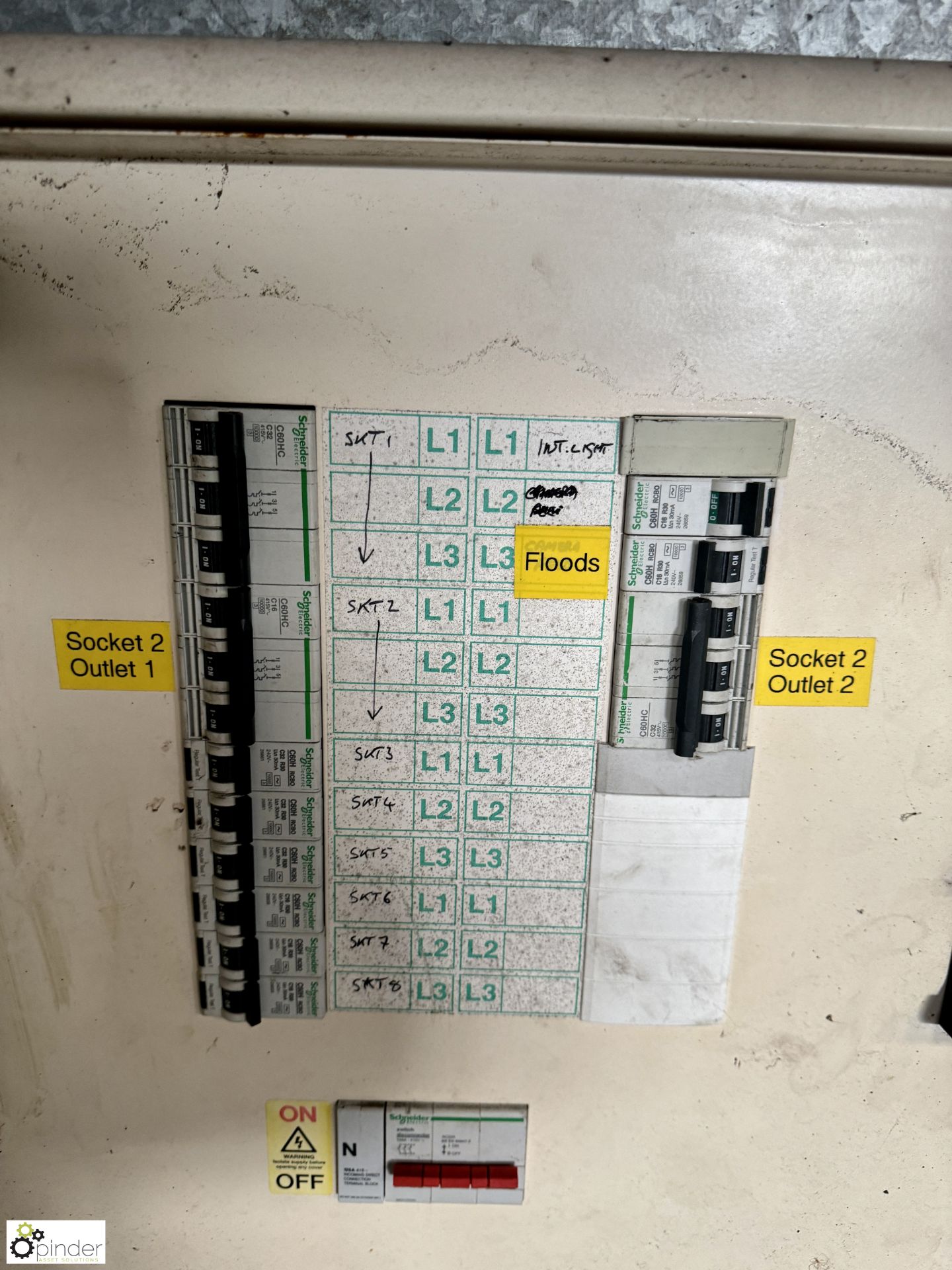 Celette GRP Housing with Schneider distribution board, 415volts and 240volts sockets (LOCATION: - Image 6 of 9