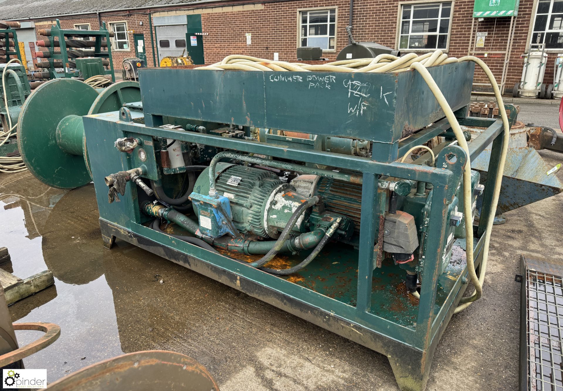 Frame mounted Power Pack with 2 Marathon 40HP motor (LOCATION: Nottingham – collection Monday 18 - Bild 2 aus 10