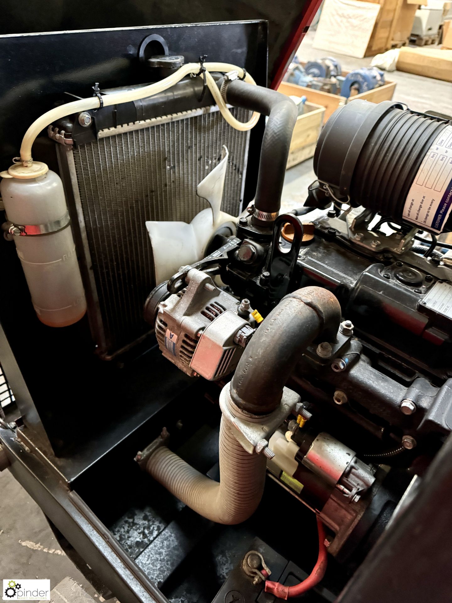 Pramac single axle diesel Generator Set with Meccalte 10kva alternator, Yanmar 16kw diesel engine, 4 - Image 8 of 9