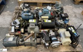 20 various Pumps, Motors and Drives, to pallet (LOCATION: Carlisle – collection Tuesday 19 March and