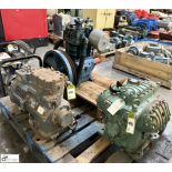 3 various Refrigeration Compressors, to pallet (LOCATION: Carlisle – collection Tuesday 19 March and