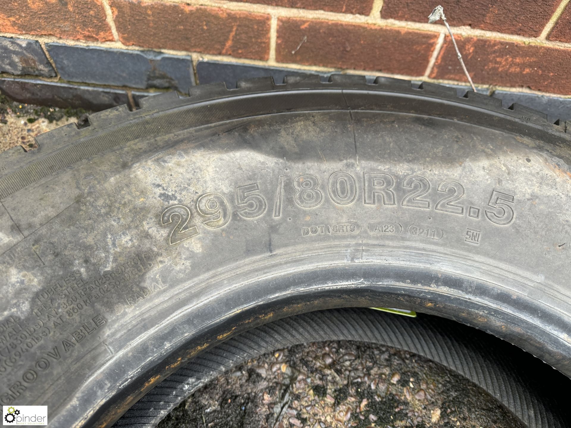 Firenza 295/80R22.5 Tyre, used (LOCATION: Nottingham – collection Monday 18 March and Tuesday 19 - Bild 4 aus 6