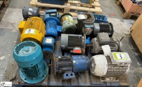 14 various Electric Motors, up to 5.5kw, to pallet (LOCATION: Carlisle – collection Tuesday 19 March