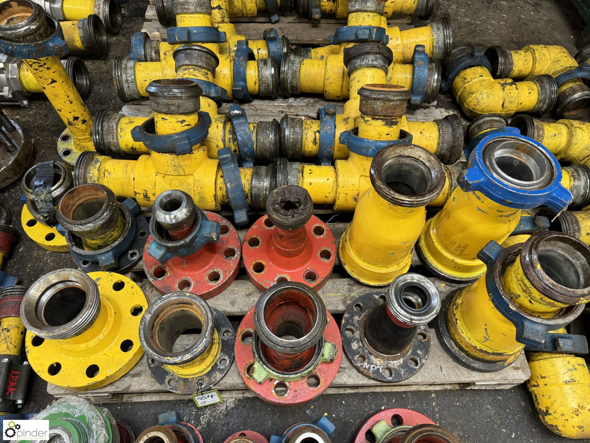 Large quantity 4in Line Pipe, including bends, valves, T junctions, flanges, etc, with 4in - Bild 7 aus 15
