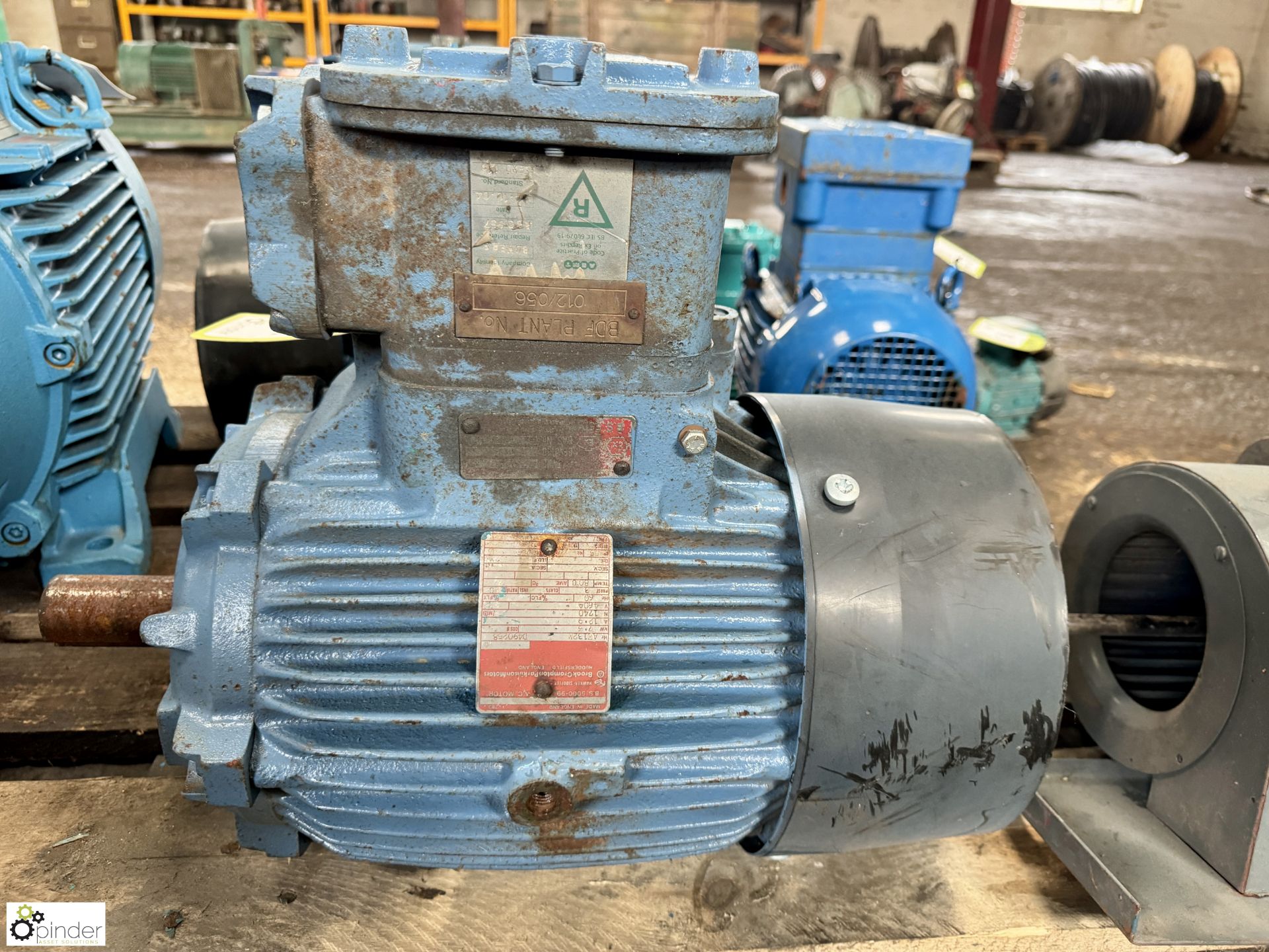 Brook Crompton AE132M Electric Motor, 7.5kw (LOCATION: Nottingham – collection Monday 18 March and - Bild 2 aus 6