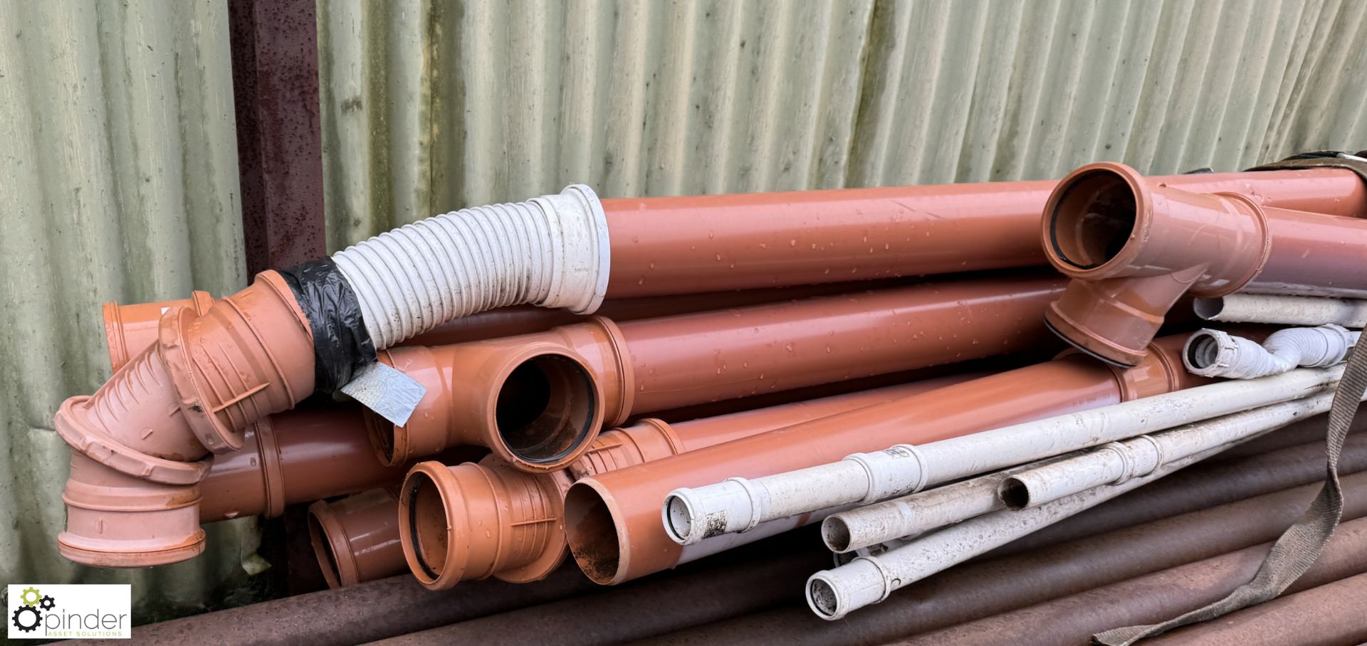 Quantity Brown Soil Pipes, 110mm and White Waste Pipes, 40mm (LOCATION: Nottingham – collection - Bild 4 aus 6