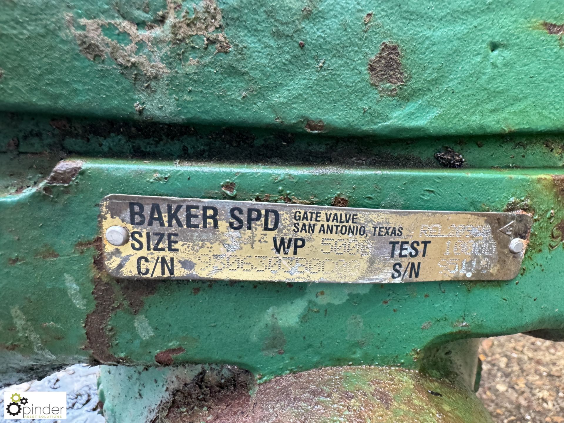 Baker SPDGate Valve (LOCATION: Nottingham – collection Monday 18 March and Tuesday 19 March by - Image 3 of 5