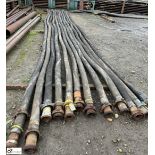4 IVG Flexible Hoses, FH10-10bar, 4in, 12m long, with Anson FIG 206 union (knock up) (LOCATION: