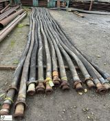 4 IVG Flexible Hoses, FH10-10bar, 4in, 12m long, with Anson FIG 206 union (knock up) (LOCATION: