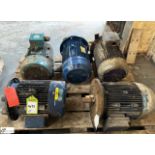 5 various Electric Motors, up to 7.5kw, to pallet (LOCATION: Carlisle – collection Tuesday 19