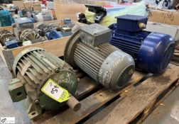 3 various Electric Motors, up to 15kw (LOCATION: Carlisle – collection Tuesday 19 March and