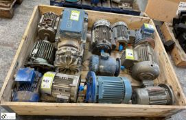 12 various Electric Motors, up to 4kw, to pallet (LOCATION: Carlisle – collection Tuesday 19 March