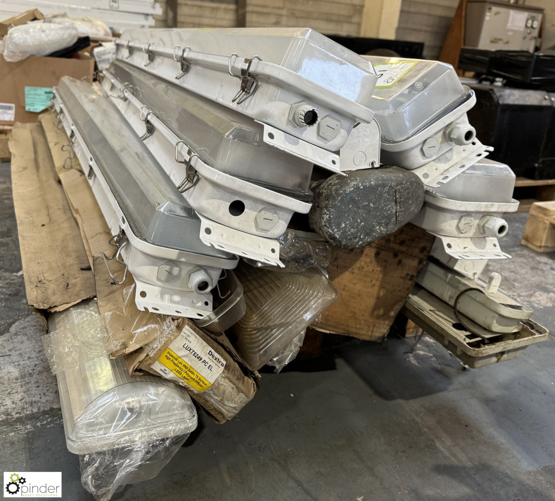 Quantity Fluorescent Light Fittings, to pallet (LOCATION: Carlisle – collection Tuesday 19 March and - Image 3 of 6