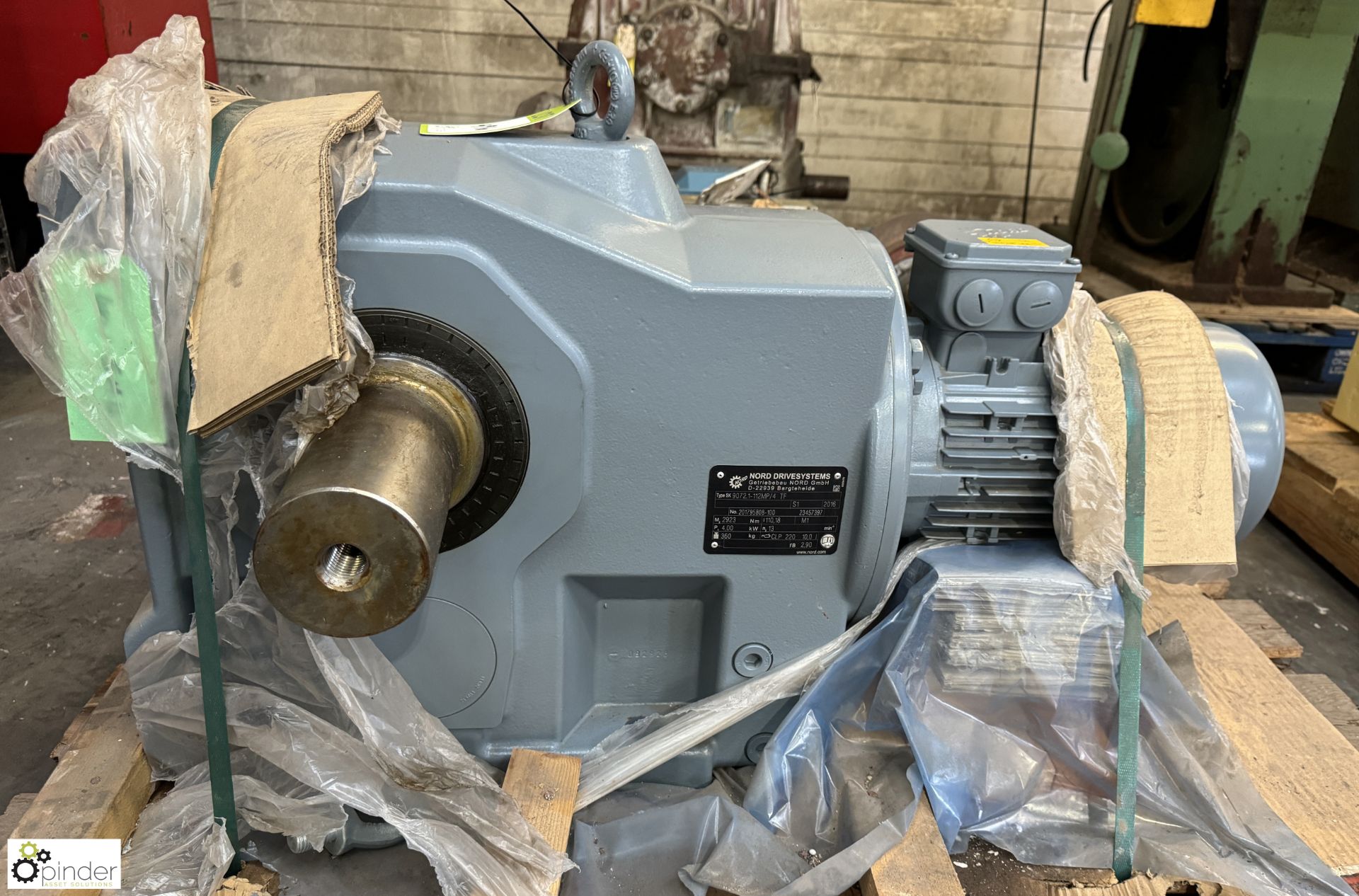 Nord Drive Systems SK9072-1-112MP4 Geared Motor, 4kw, unused (LOCATION: Carlisle – collection