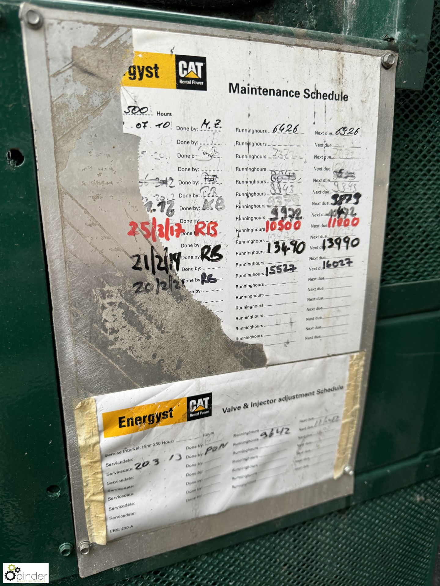 Caterpillar XQ455 diesel Generator Set, in acoustic cabinet, comprising Leroy LL6014J alternator - Image 6 of 29