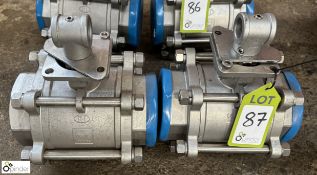 2 KI 4CF8M Ball Valves, 4in, unused (LOCATION: Nottingham – collection Monday 18 March and Tuesday