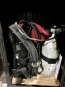 Sabre Breathing Apparatus Kit, comprising full face mask, 2 oxygen cylinders (one tested until May