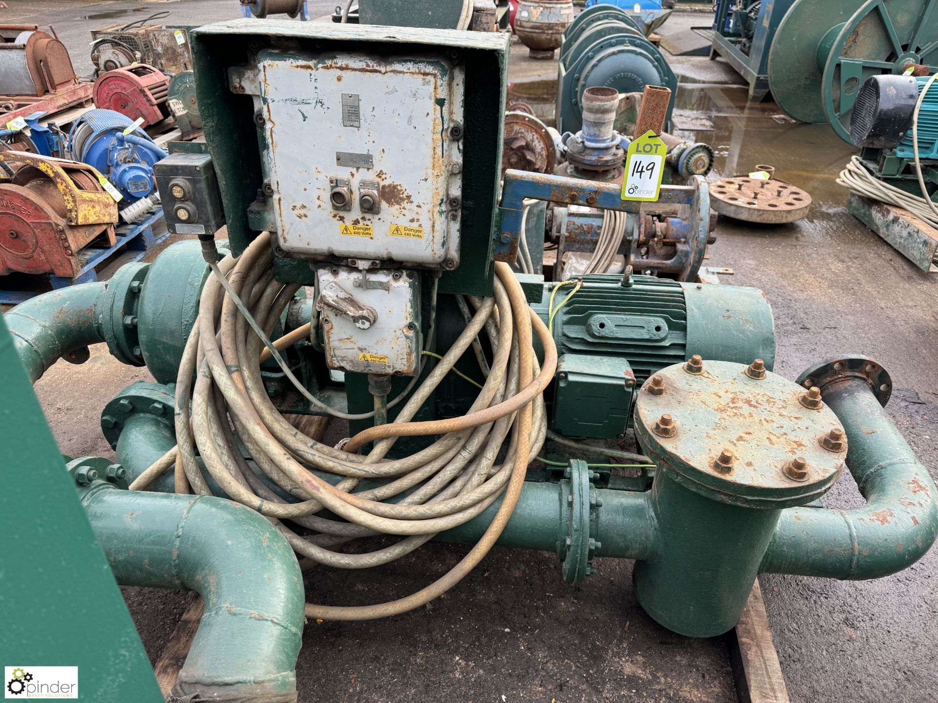 Pump Set with Mission pump and 37kw motor (LOCATION: Nottingham – collection Monday 18 March and - Image 3 of 10