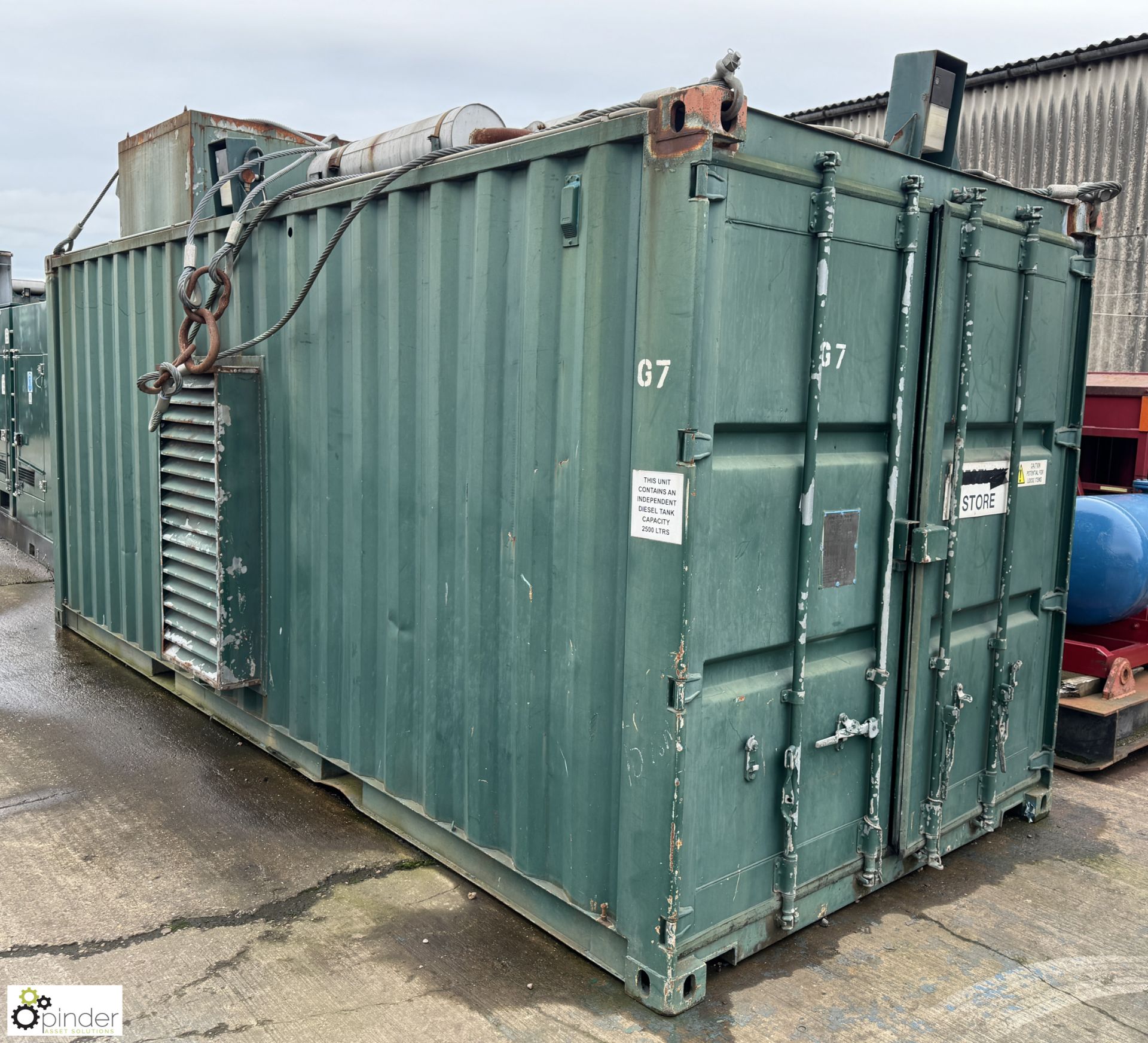 Containerised diesel Generator Set, 100kva, comprising PowerCo Systems KS100PE alternator, 100kva, - Bild 20 aus 22