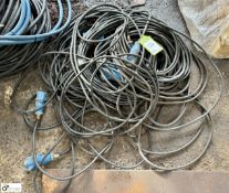 Quantity 240volt 32amp Cable, with plugs (LOCATION: Nottingham – collection Monday 18 March and