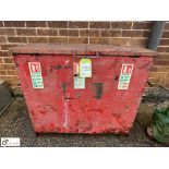 Steel Fire Extinguisher Cabinet (LOCATION: Nottingham – collection Monday 18 March and Tuesday 19