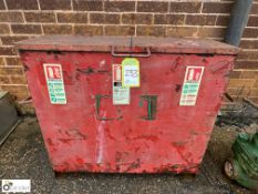 Steel Fire Extinguisher Cabinet (LOCATION: Nottingham – collection Monday 18 March and Tuesday 19
