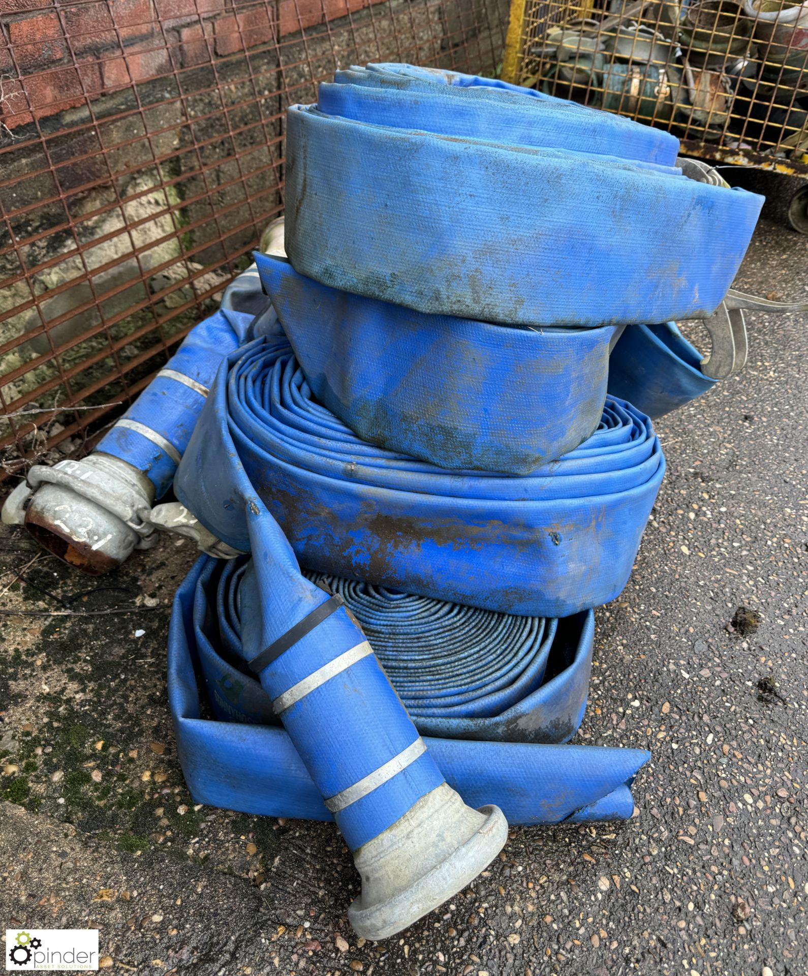 5 various lengths 4in Hose and 6 Bauer Connectors (LOCATION: Nottingham – collection Monday 18 March - Bild 3 aus 5