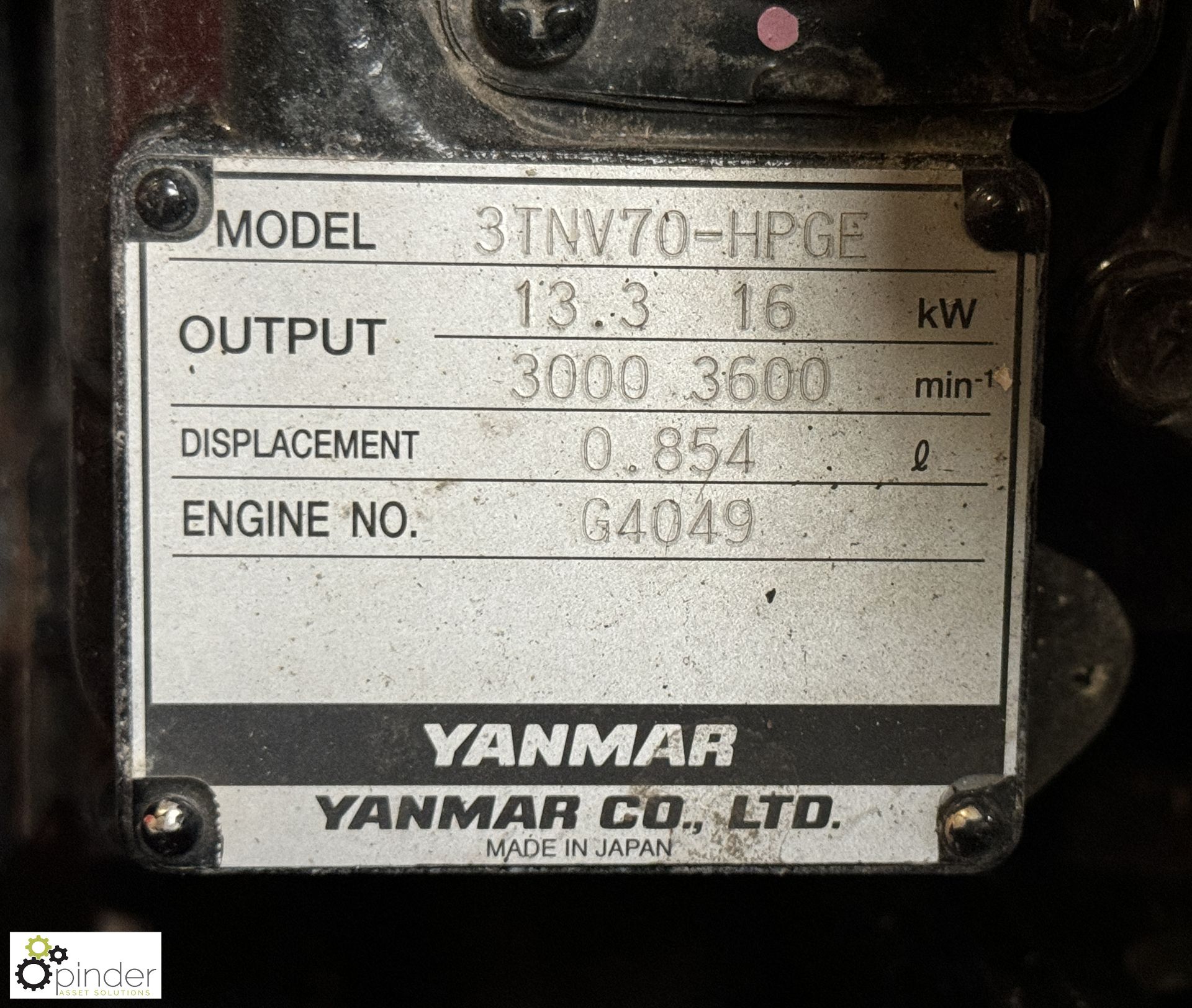 Pramac single axle diesel Generator Set with Meccalte 10kva alternator, Yanmar 16kw diesel engine, 4 - Image 7 of 9