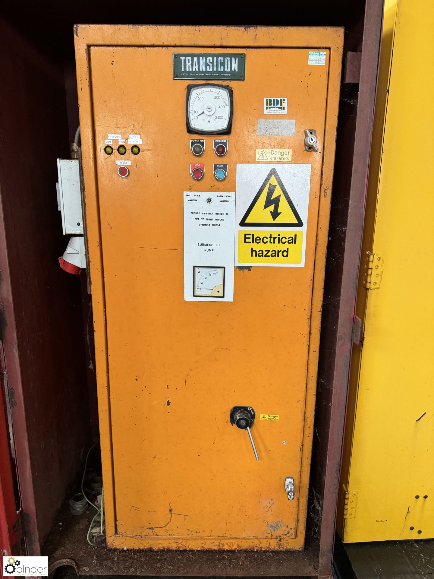 Transicon Submersible Pump Control Panel, in secure steel cabinet (LOCATION: Nottingham – collection - Bild 3 aus 5