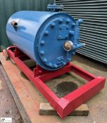 Hoval-Farrar frame mounted welded Air Receiving Tank, design pressure 14.82 BAR, serial number 46627