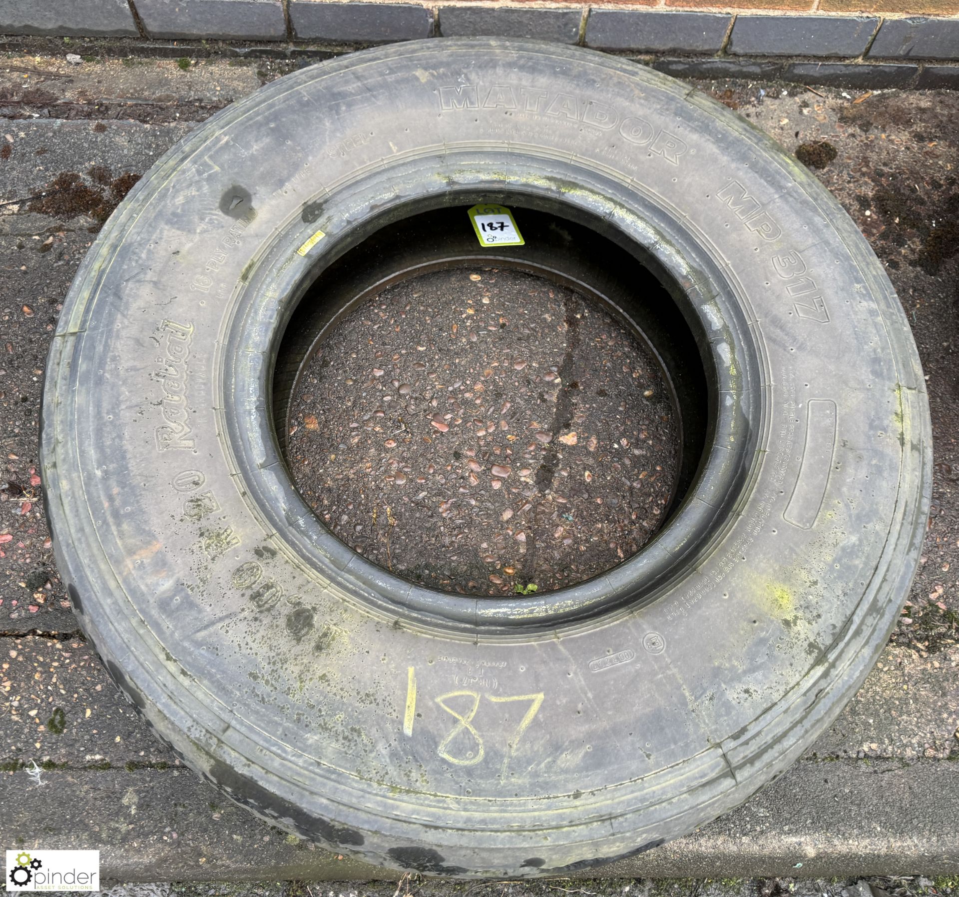 Matador 10.00R20MP317 Tyre, used (LOCATION: Nottingham – collection Monday 18 March and Tuesday 19 - Image 2 of 5