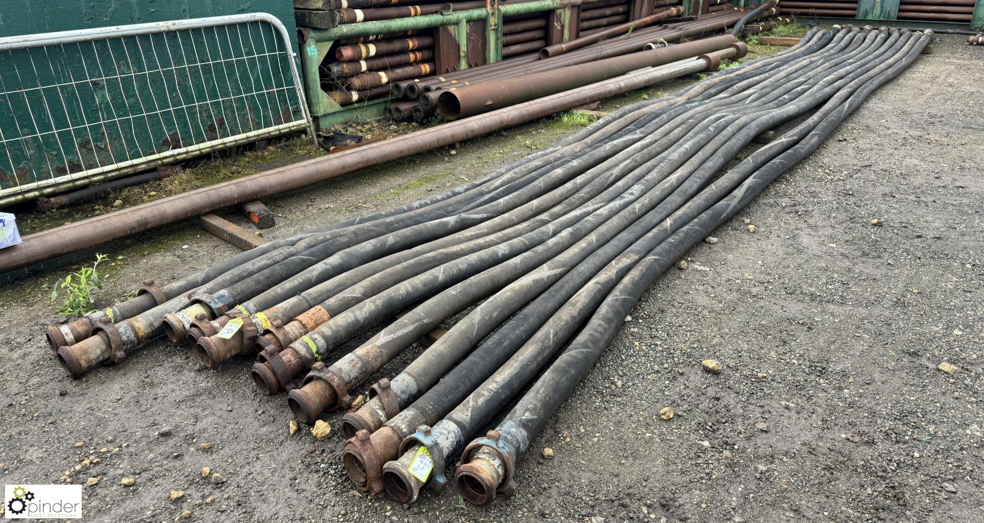 4 IVG Flexible Hoses, FH10-10bar, 4in, 12m long, with Anson FIG 206 union (knock up) (LOCATION: - Bild 2 aus 6