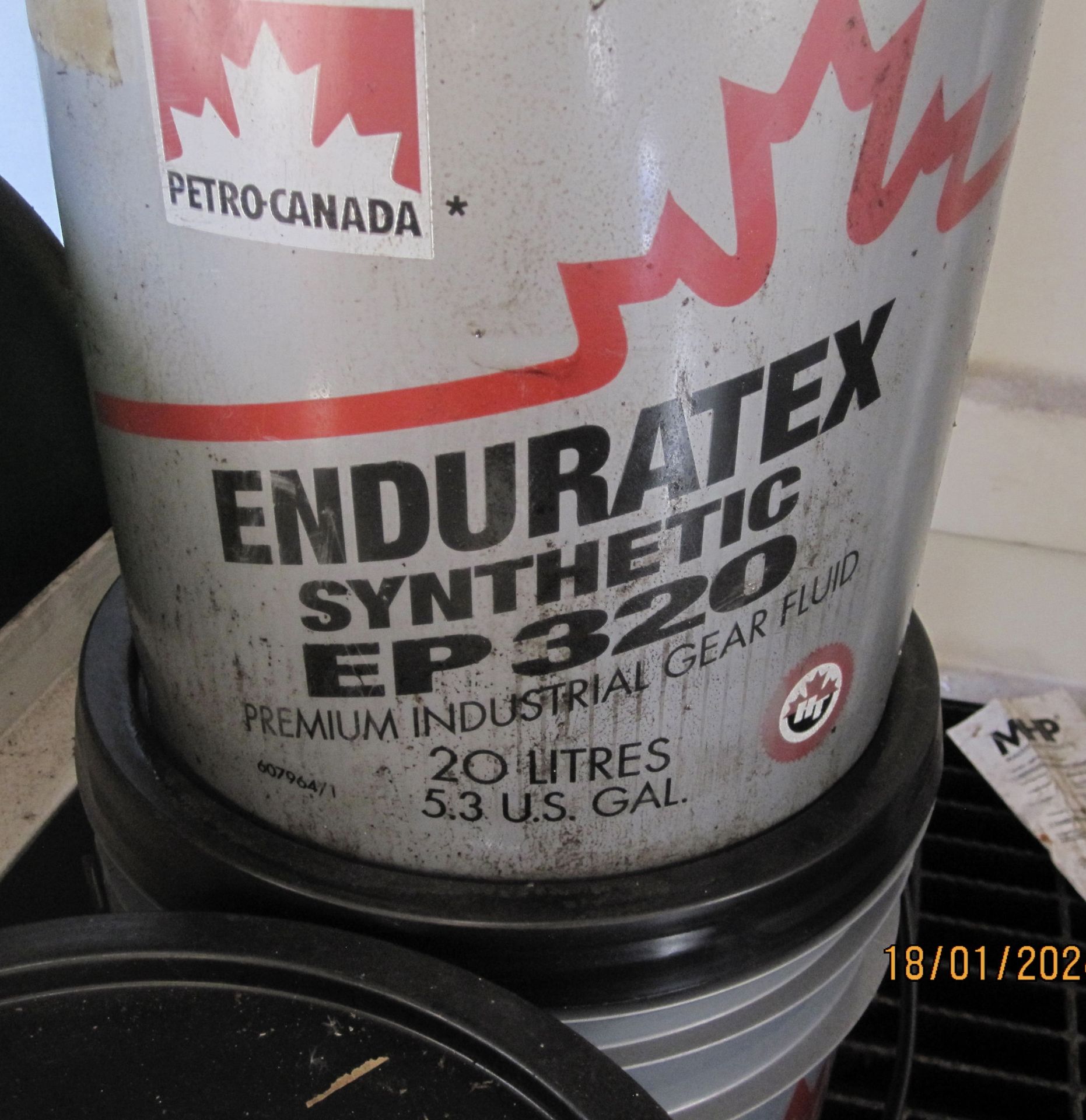 5 20/25litre drums Petro-Canada Enduratex EP320 Synthetic Gear Oil (drum JJ) (LOCATION: Nottingham – - Image 2 of 3