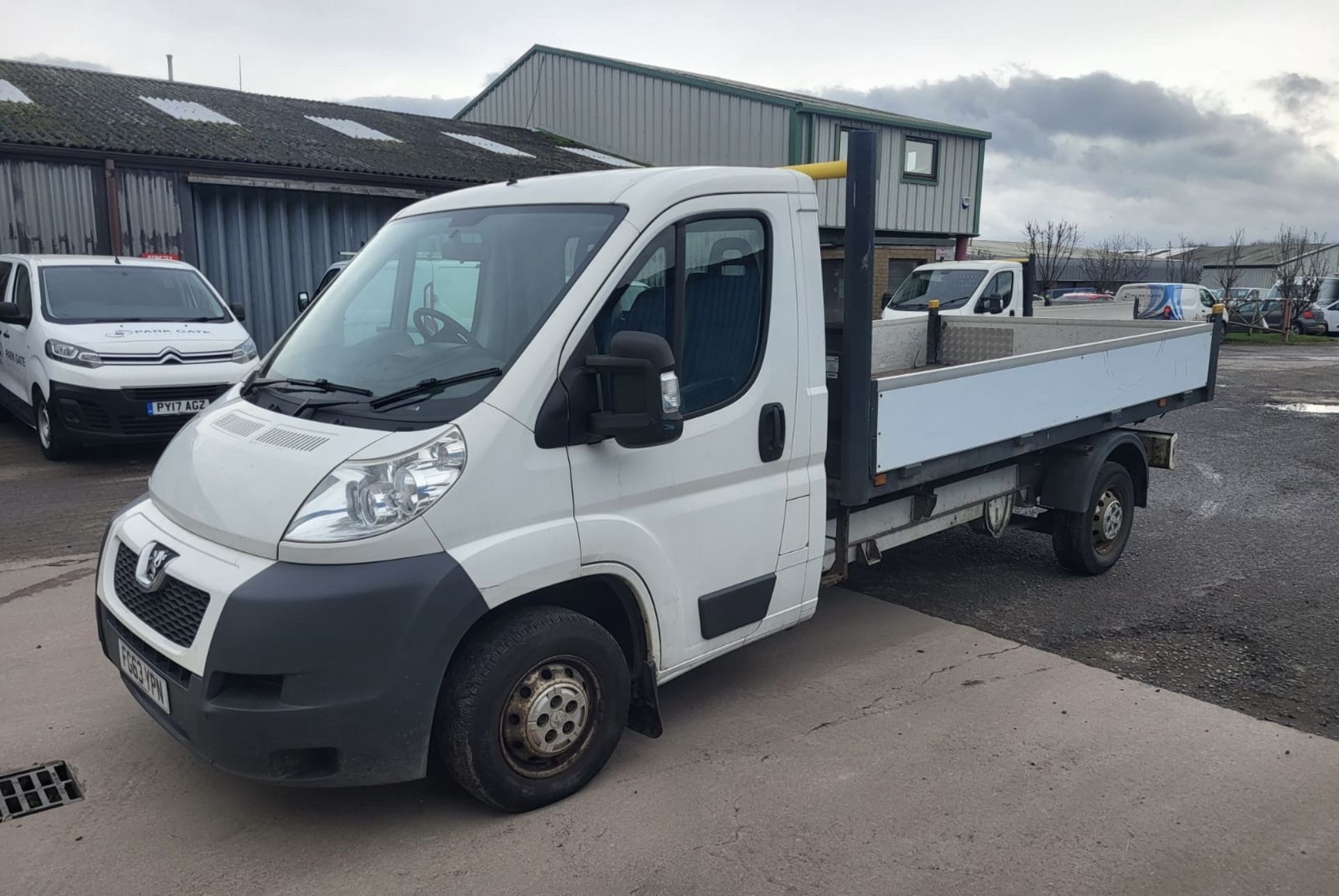 Peugeot Boxer 335 L3 HDI Dropside, Registration: FG63 YPN, Date of Registration: 21 November 2013,