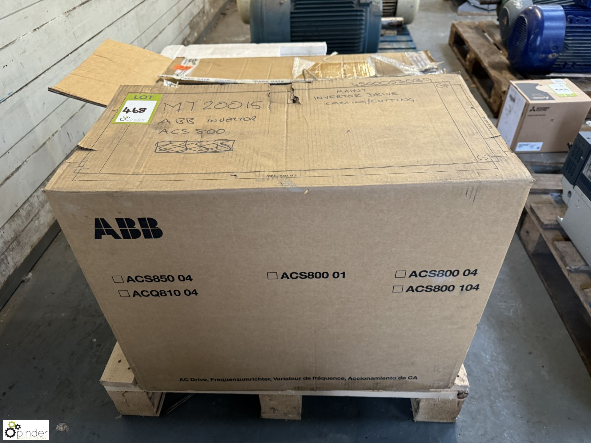 ABB ACS800-01-0040-3+E200 Inverter Drive, 69amps, boxed and unused (LOCATION: Carlisle –