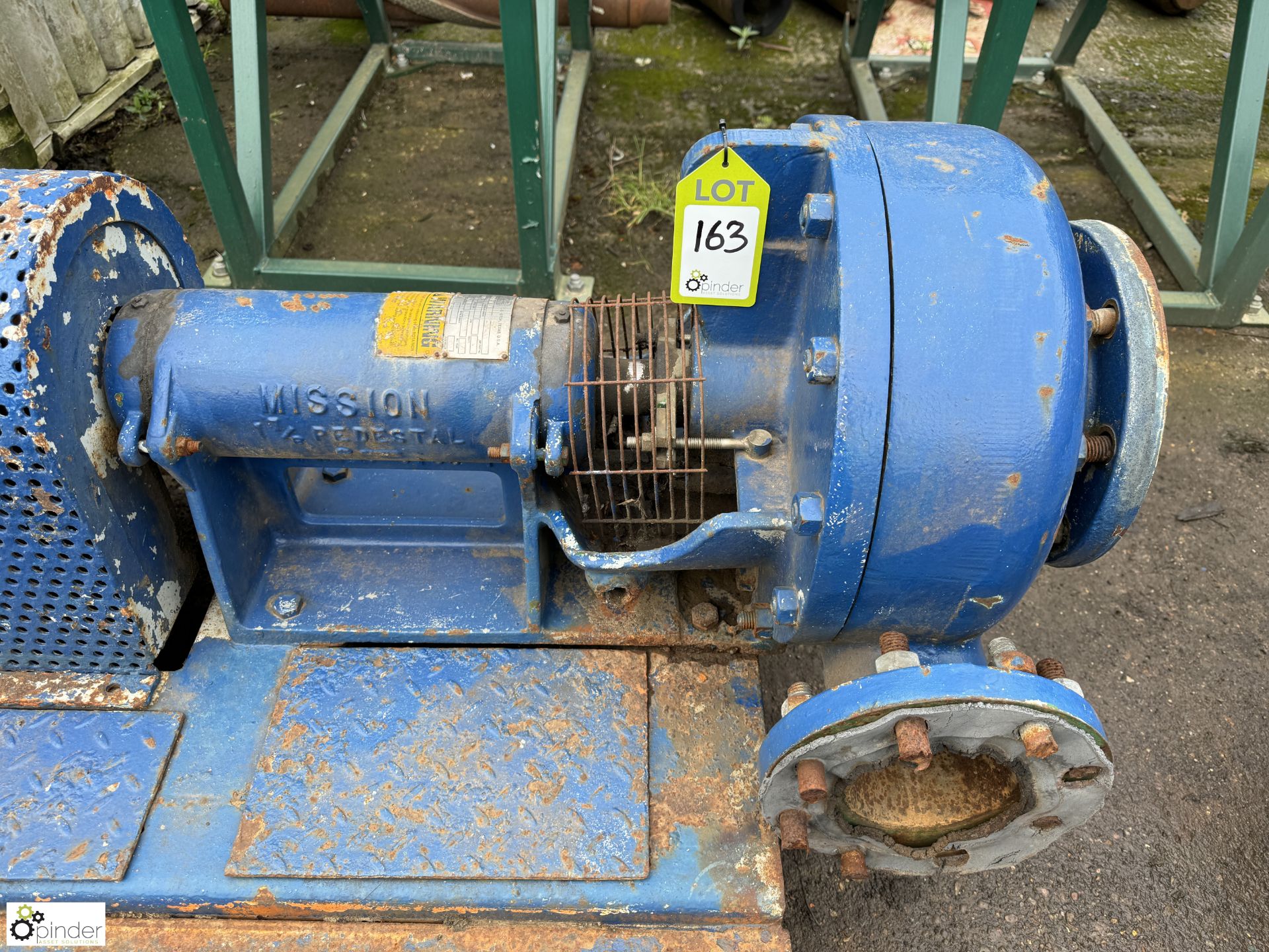 Pump Set with Mission 6X8R pump and motor (LOCATION: Nottingham – collection Monday 18 March and - Image 3 of 7